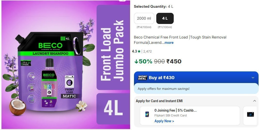 Lavender Fresh Liquid Detergent 4L @ ₹450



More Details 👉 

📢 Join WhatsApp Deals


#DealsHeaven #LootDeals #BestDeals