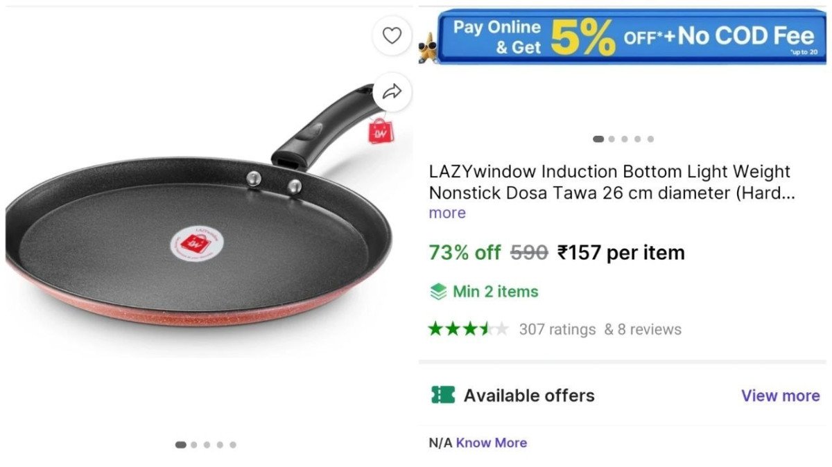 🔥Dosa Tawa @₹157

➡️

✅Min Buy - 2 Qty  | Induction Bottom

More Details 👉 

📢 Join WhatsApp Deals


#DealsHeaven #LootDeals #BestDeals