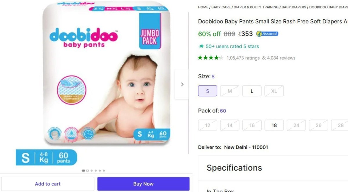 Soft Diaper Baby Pants (S, 60 Pcs) @ ₹353



More : 

More Details 👉 

📢 Join WhatsApp Deals


#DealsHeaven #LootDeals #BestDeals