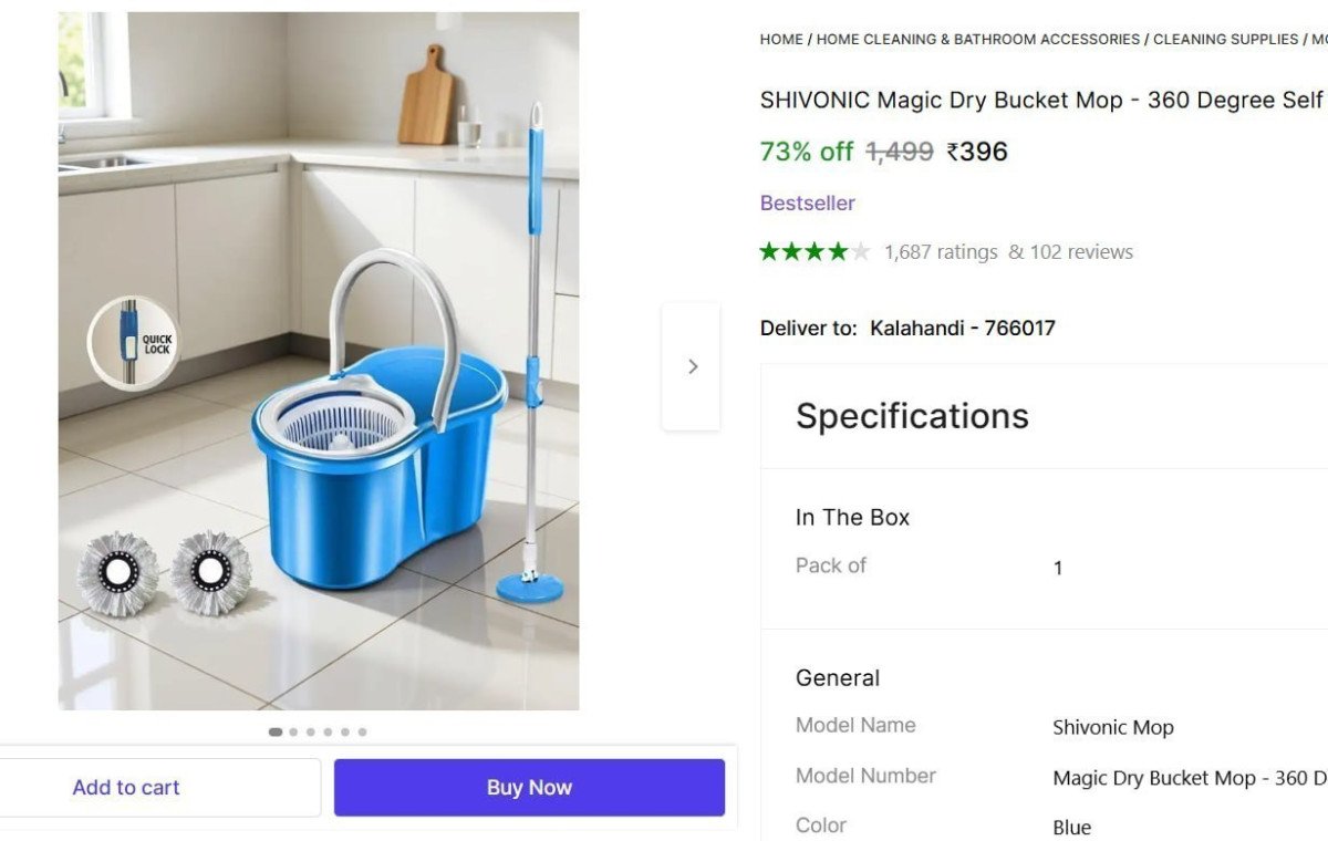 🔥  Floor Cleaning Mop Set @ ₹396

🔗 

More Details 👉 

📢 Join WhatsApp Deals


#DealsHeaven #LootDeals #BestDeals