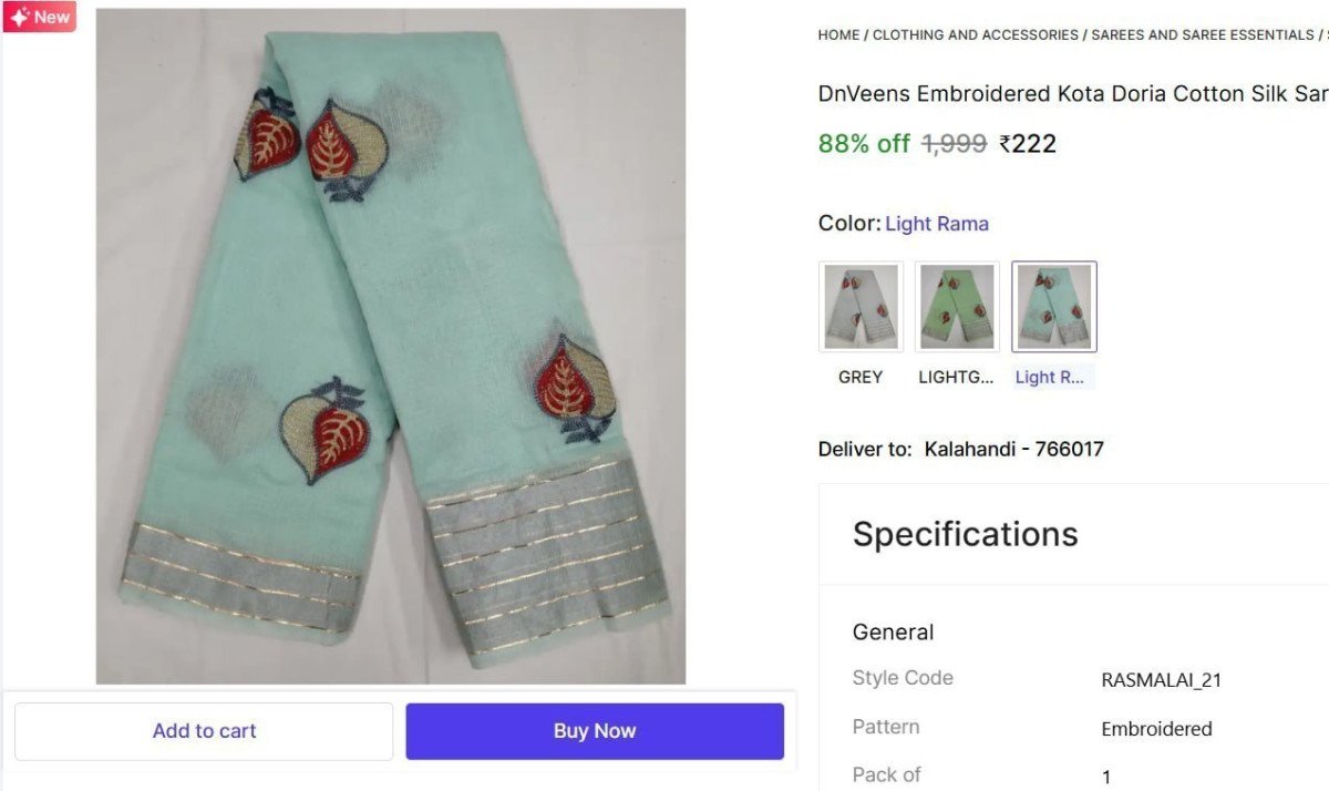 🔥  Embroidered Saree @ ₹222

🔗 

More Details 👉 

📢 Join WhatsApp Deals


#DealsHeaven #LootDeals #BestDeals