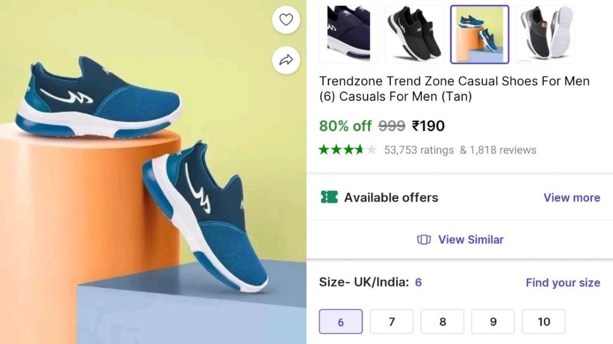 🔥Casual Shoes @₹190

➡️

✅Size - 6 | Other Size Price High

More Details 👉 

📢 Join WhatsApp Deals


#DealsHeaven #LootDeals #BestDeals