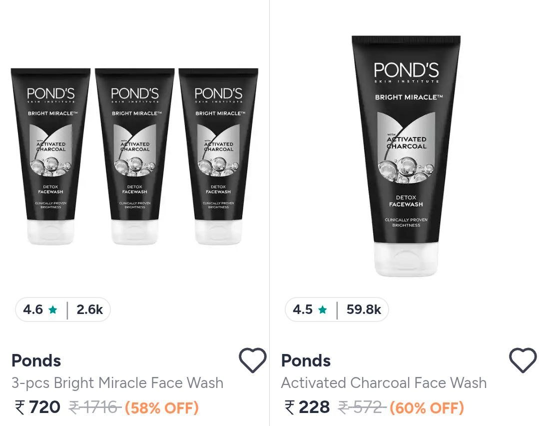 Myntra | Lakme Makeup Min. 50% - 70% Off: 

2. Lakme Skincare Min. 50% - 65% Off: 

3. Vaseline Skincare Min. 50% Off: 

4. Ponds Skincare Min. 50% Off: 

5. Dove Haircare Min. 60% - 65% Off: 

More D...