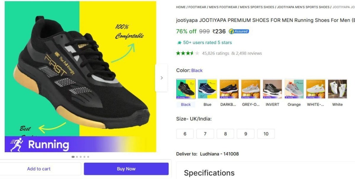 🔥  Running Shoes @ ₹236

🔗 

More Details 👉 

📢 Join WhatsApp Deals


#DealsHeaven #LootDeals #BestDeals