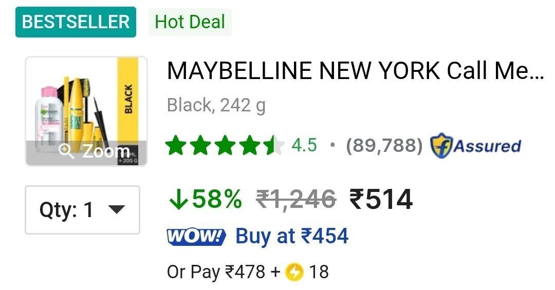 ✅ Lowest : Maybelline Colossal Bold Eye Kit @ 514



Upto 60% Off On Maybelline Makeup Essentials : 
💙 

More Deals! 👉 Click HERE 

 Must Read ⬅️ |  Whatsapp 🎁 | Bots 🤖

More Details...