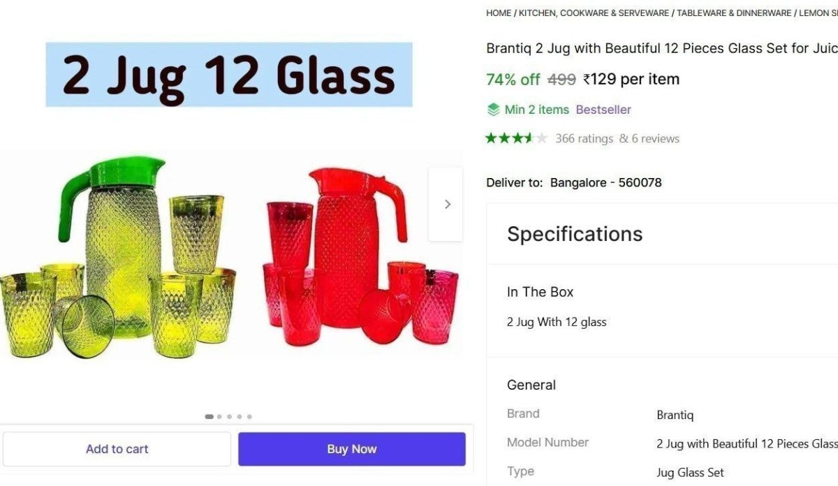 Jug with Glass Set @ ₹129

 

Min Buy - 2

More Details 👉 

📢 Join WhatsApp Deals


#DealsHeaven #LootDeals #BestDeals