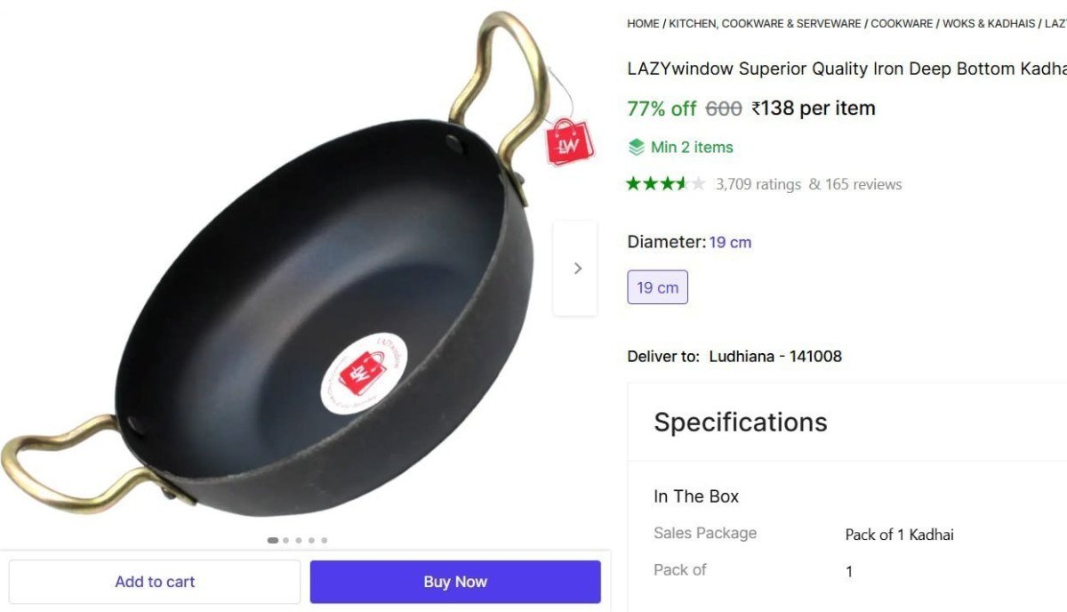 🔥  Iron Kadhai @ ₹138

🔗 

Min Buy - 2

More Details 👉 

📢 Join WhatsApp Deals


#DealsHeaven #LootDeals #BestDeals