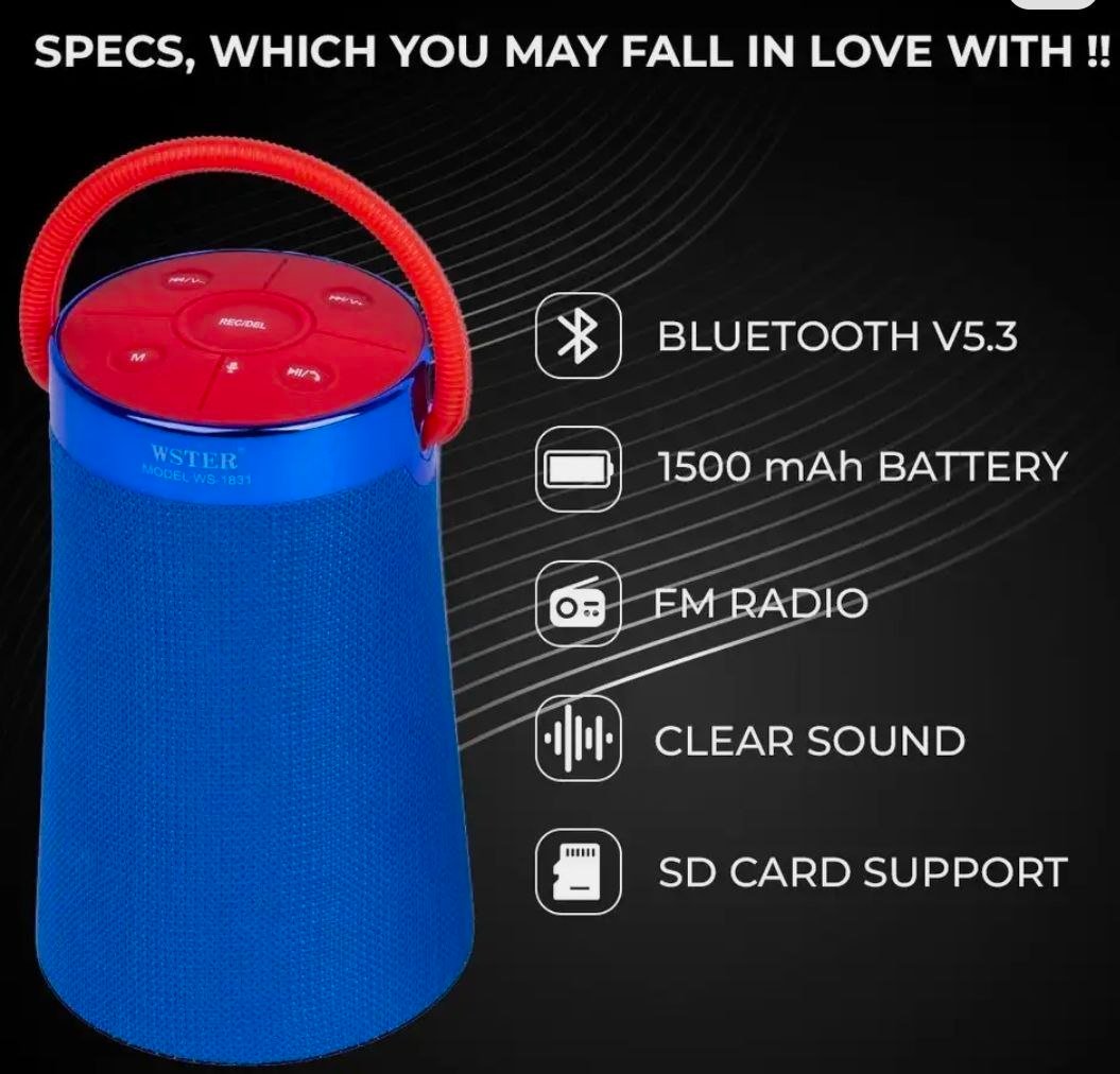 Flipkart | 🔊 Jmax WS-1831 Wireless Speaker – Only ₹277 🔥

👉  

More Details 👉 

📢 Join WhatsApp Deals


#DealsHeaven #LootDeals #BestDeals