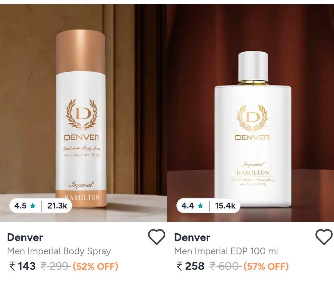 🔥 Myntra | Denver Perfumes & Deodorants – Up to 57% OFF 🔥

🔗 Shop here: 

More Details 👉 

📢 Join WhatsApp Deals


#DealsHeaven #LootDeals #BestDeals