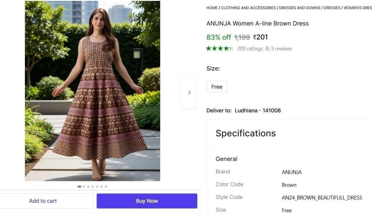Women A-line Brown Dress @ ₹201

 

More Details 👉 

📢 Join WhatsApp Deals


#DealsHeaven #LootDeals #BestDeals