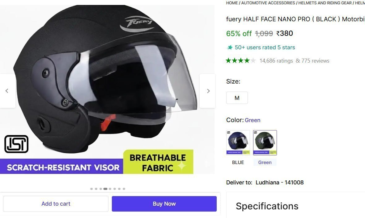 🔥  Half Face Helmet @ ₹380

🔗 

More Details 👉 

📢 Join WhatsApp Deals


#DealsHeaven #LootDeals #BestDeals