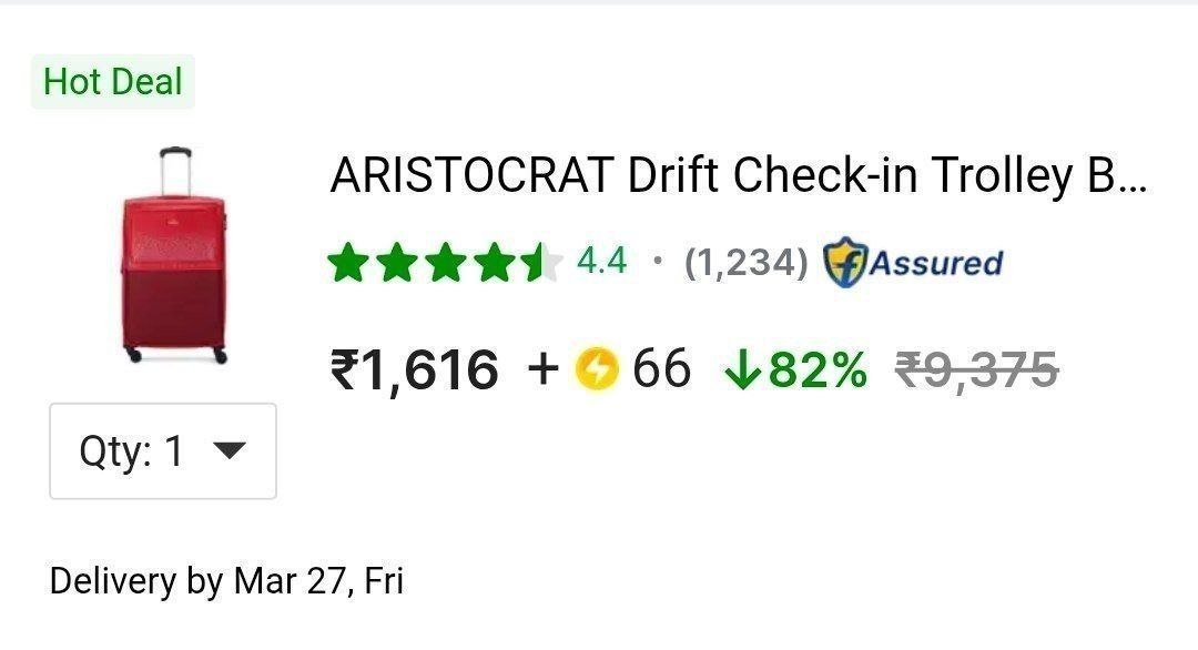 Grab 💥💥 
1682



More Details 👉 

📢 Join WhatsApp Deals


#DealsHeaven #LootDeals #BestDeals