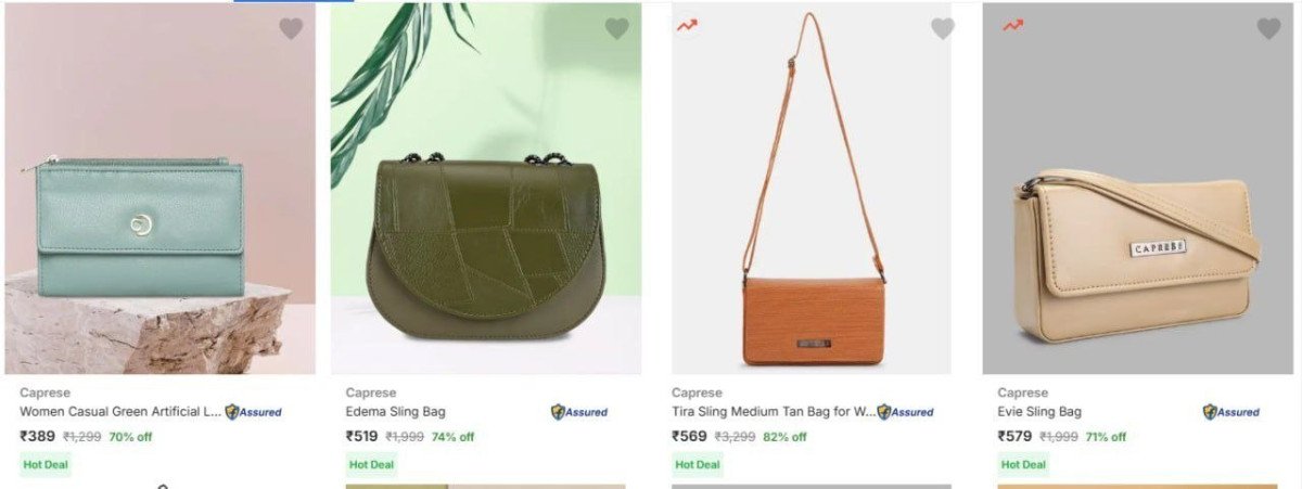 Flipkart | Upto 89% Off - Caprese Bags

🔗 

More Details 👉 

📢 Join WhatsApp Deals


#DealsHeaven #LootDeals #BestDeals