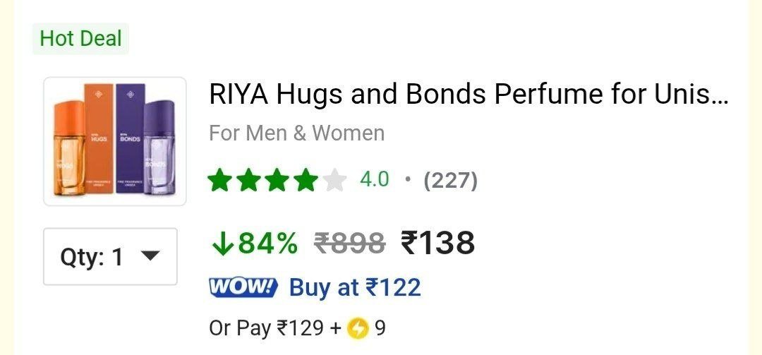 ✅ Loot : Riya Perfumes, 40ml (Pack Of 2) @ 138



More Upto 90% Off : 
💙 

More Deals! 👉 Click HERE 

 Must Read ⬅️ |  Whatsapp 🎁 | Bots 🤖

More Details 👉 

📢 Join WhatsApp Dea...