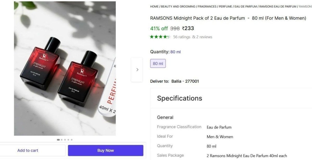 Midnight Eau De Parfum Combo @ ₹233

 

More Details 👉 

📢 Join WhatsApp Deals


#DealsHeaven #LootDeals #BestDeals
