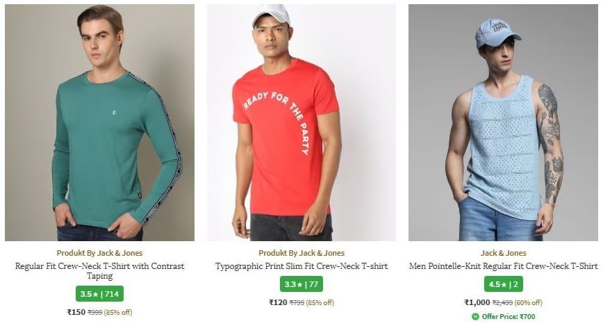 Ajio : Upto 85% Off - Jack & Jones Mens T-Shirts

🔗 

More Details 👉 

📢 Join WhatsApp Deals


#DealsHeaven #LootDeals #BestDeals