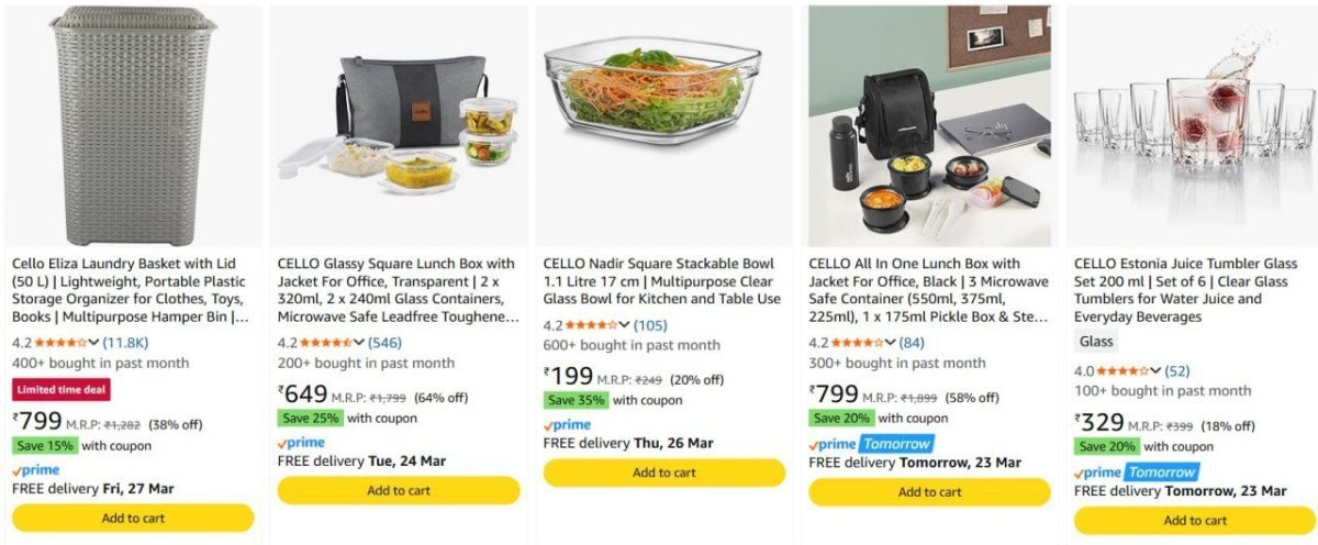 Upto ₹1000 Off Coupon On Cello Products.



More Details 👉 

📢 Join WhatsApp Deals


#DealsHeaven #LootDeals #BestDeals