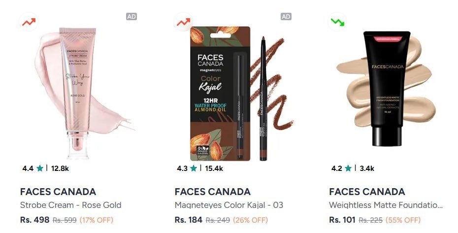Myntra | Faces Canada - Upto 65% off

Link : 

More Details 👉 

📢 Join WhatsApp Deals


#DealsHeaven #LootDeals #BestDeals