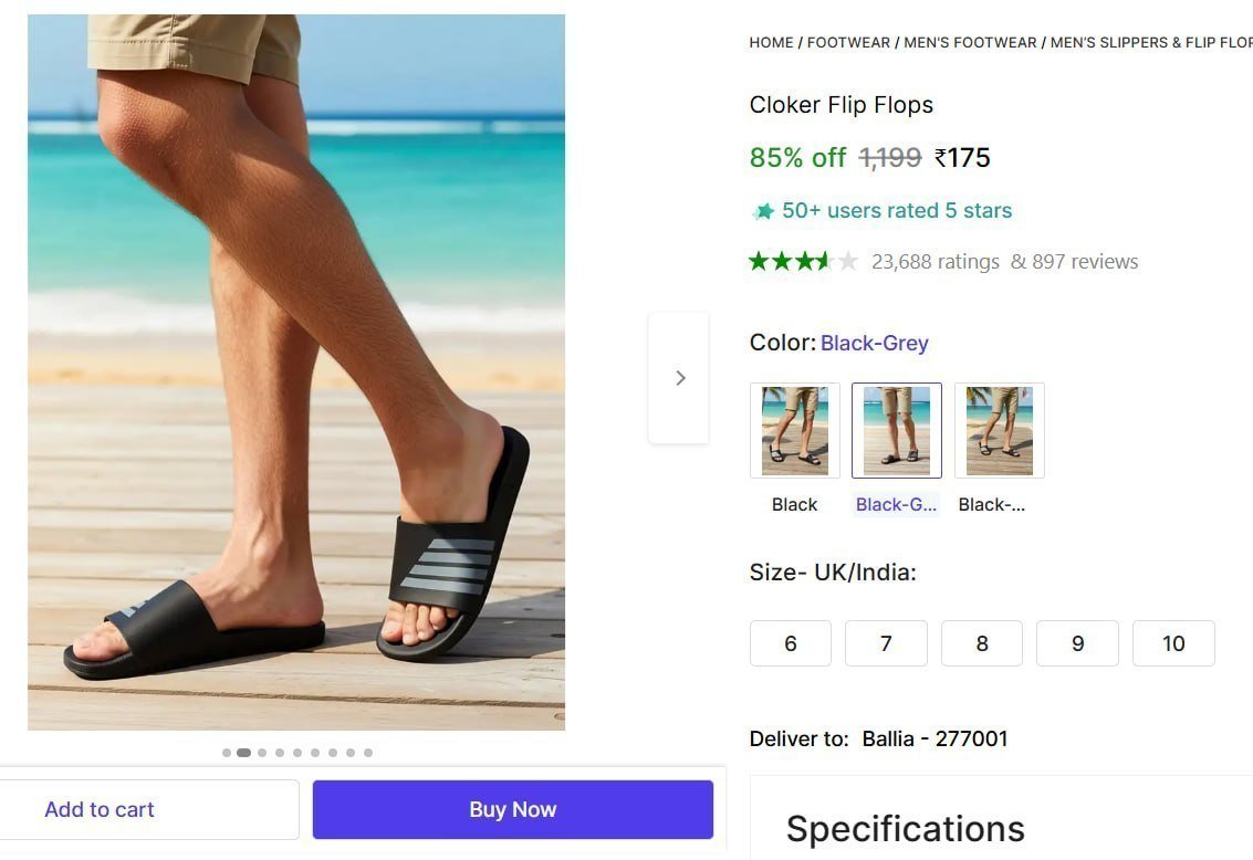 🔥  Flip Flops @ ₹175

🔗 

More Details 👉 

📢 Join WhatsApp Deals


#DealsHeaven #LootDeals #BestDeals