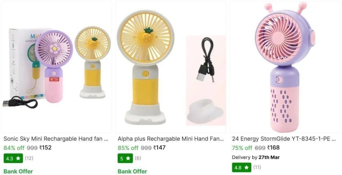 LOOT : Hand Fans From Starts @ ₹147

👉 

More Details 👉 

📢 Join WhatsApp Deals


#DealsHeaven #LootDeals #BestDeals