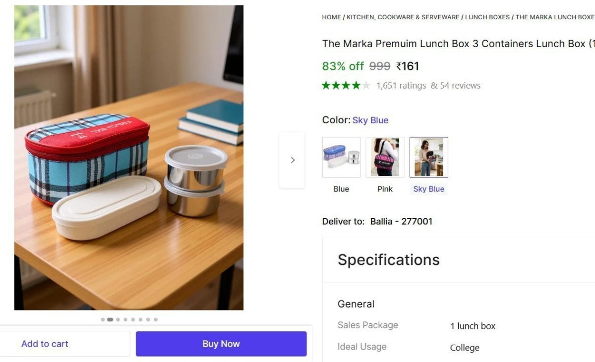 🔥  Lunch Box (3 Container) at ₹161

🔗 

More Details 👉 

📢 Join WhatsApp Deals


#DealsHeaven #LootDeals #BestDeals