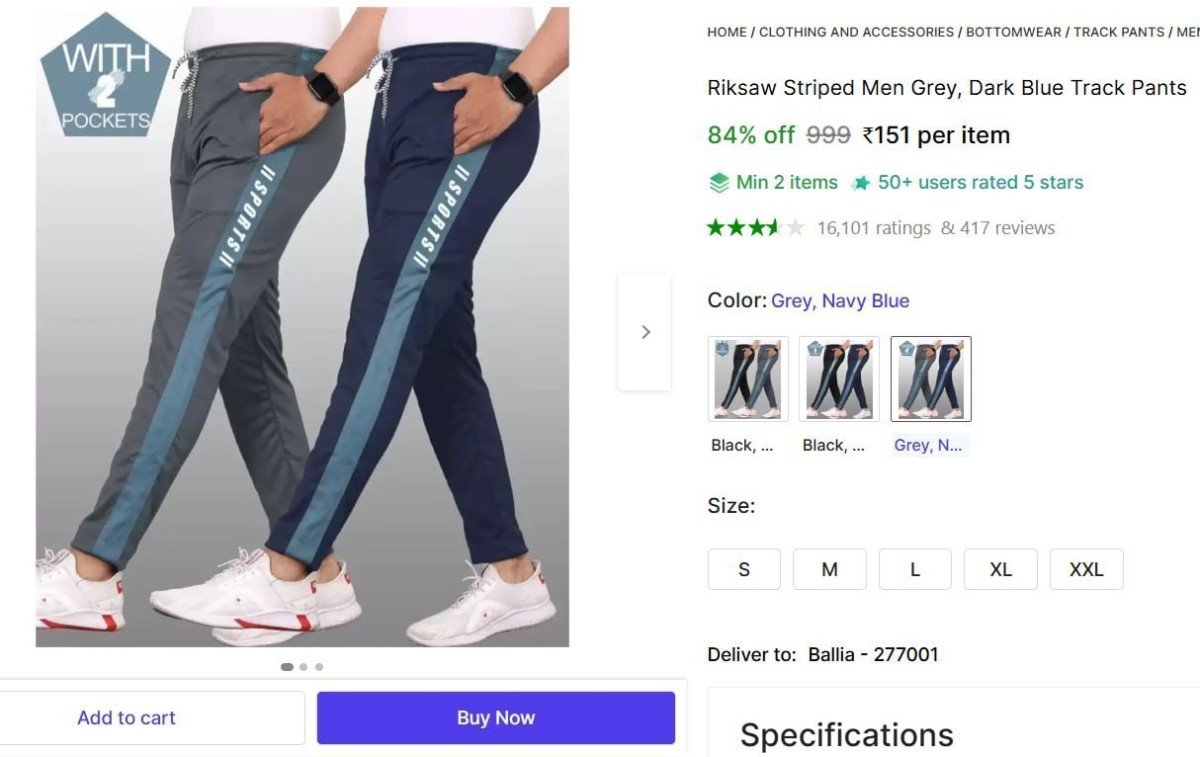 🔥  Striped Men Grey, Dark Blue Track Pants @ ₹151

🔗 

Min. 2 Qty

More Details 👉 

📢 Join WhatsApp Deals


#DealsHeaven #LootDeals #BestDeals