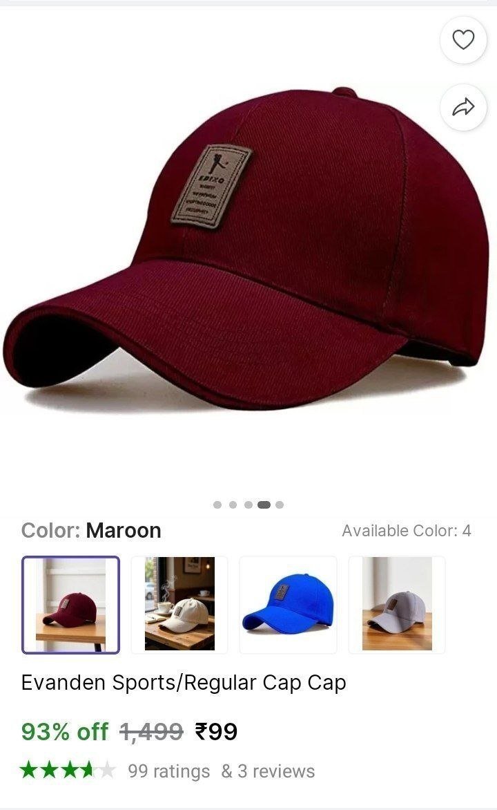 Men S Cap 99 - – Best Price in India