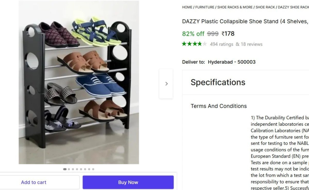 Shoe Stand (4 Shelves) @ ₹178



More Details 👉 

📢 Join WhatsApp Deals


#DealsHeaven #LootDeals #BestDeals