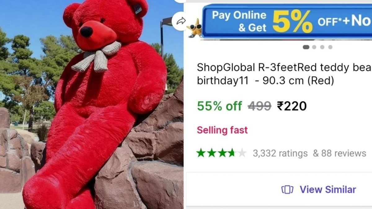 🔥3 Feet Teddy Bear ₹220

➡️

More Details 👉 

📢 Join WhatsApp Deals


#DealsHeaven #LootDeals #BestDeals