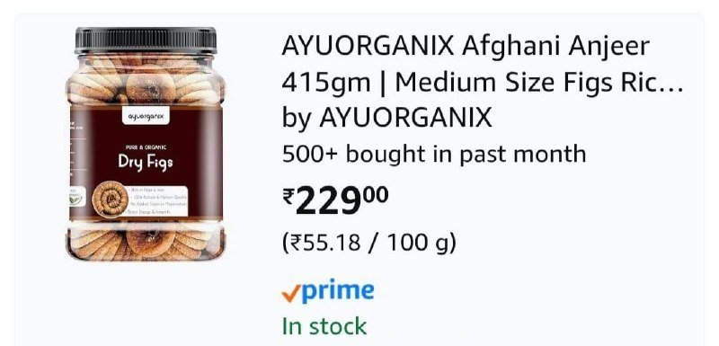 Lowest : Premium Quality Anjeer, 415g at 229 + Coupon.



More Details 👉 

📢 Join WhatsApp Deals


#DealsHeaven #LootDeals #BestDeals