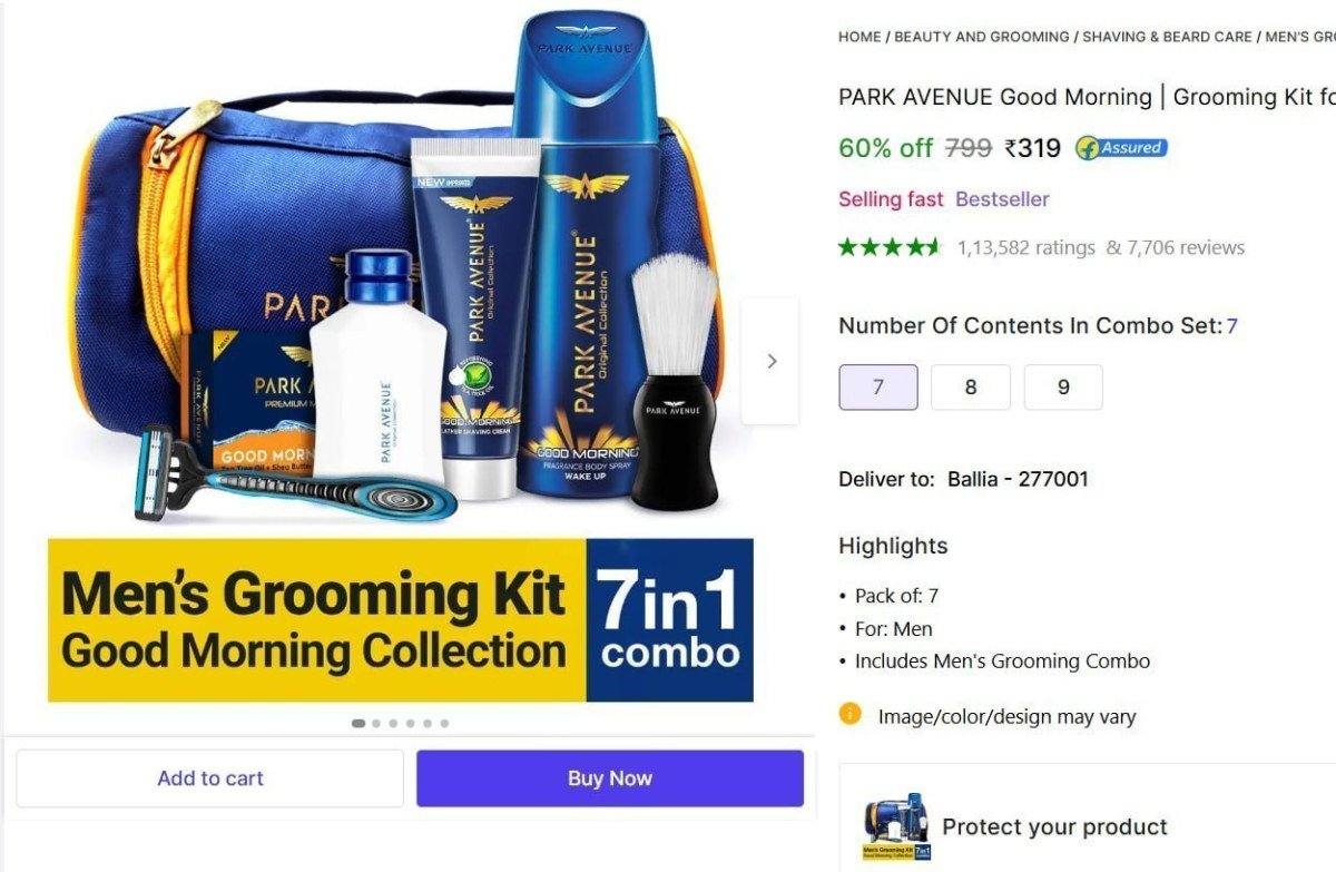 🔥  PARK AVENUE Grooming Kit 7 Items @ ₹319

🔗 

More Details 👉 

📢 Join WhatsApp Deals


#DealsHeaven #LootDeals #BestDeals