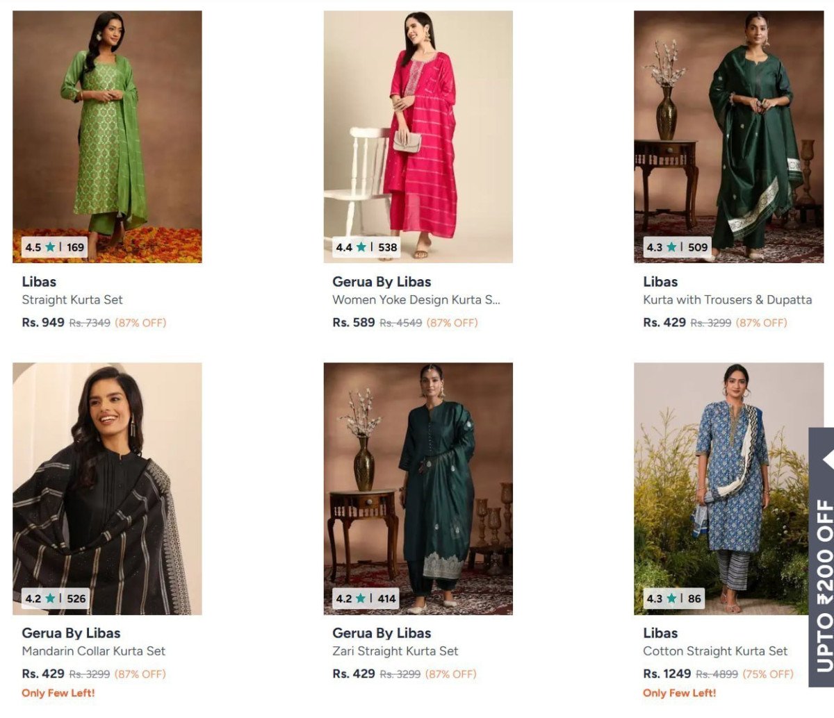 Libas Kurta Set 87 Starting From Rs 429 Myntraapply Coupon Noreturn5libas – Best Price in India