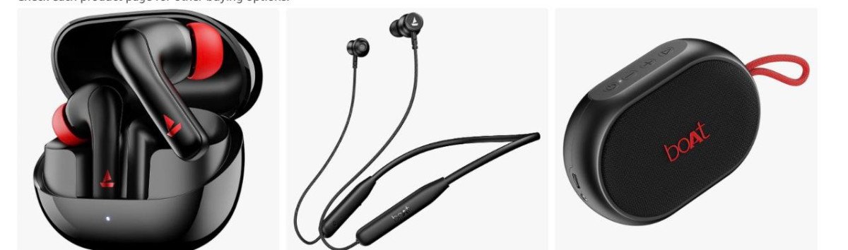 boAt Neckbands & Earbuds from Rs.699 💥

🔗 

More Details 👉 

📢 Join WhatsApp Deals


#DealsHeaven #LootDeals #BestDeals