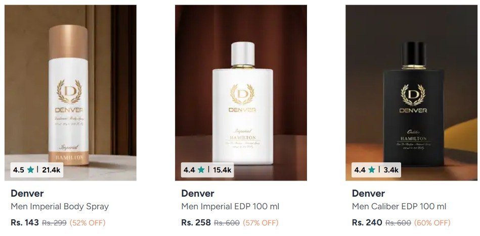 🔥 Myntra | Denver Perfumes & Deodorants – Up to 60% OFF 🔥

🔗 Shop here: 

More Details 👉 

📢 Join WhatsApp Deals


#DealsHeaven #LootDeals #BestDeals