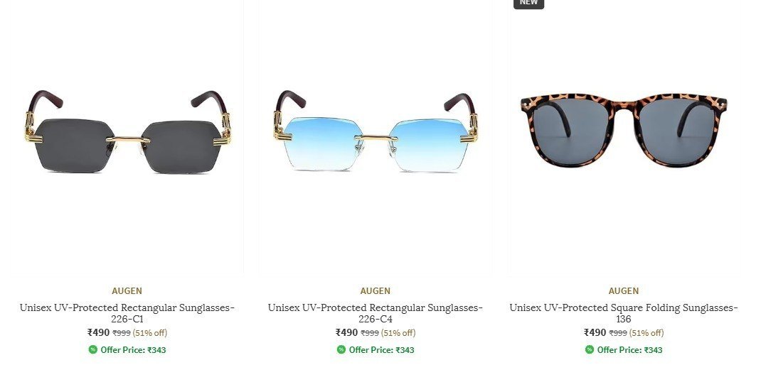 Ajio | Branded Sunglasses Starts At Rs.490
 
👉Link : 

+ 10% EXTRA AJIO CASH

More Details 👉 

📢 Join WhatsApp Deals


#DealsHeaven #LootDeals #BestDeals
