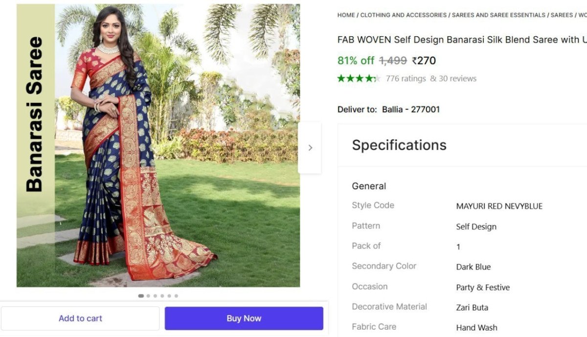 🔥  Silk Saree @ ₹270

🔗 

More Details 👉 

📢 Join WhatsApp Deals


#DealsHeaven #LootDeals #BestDeals