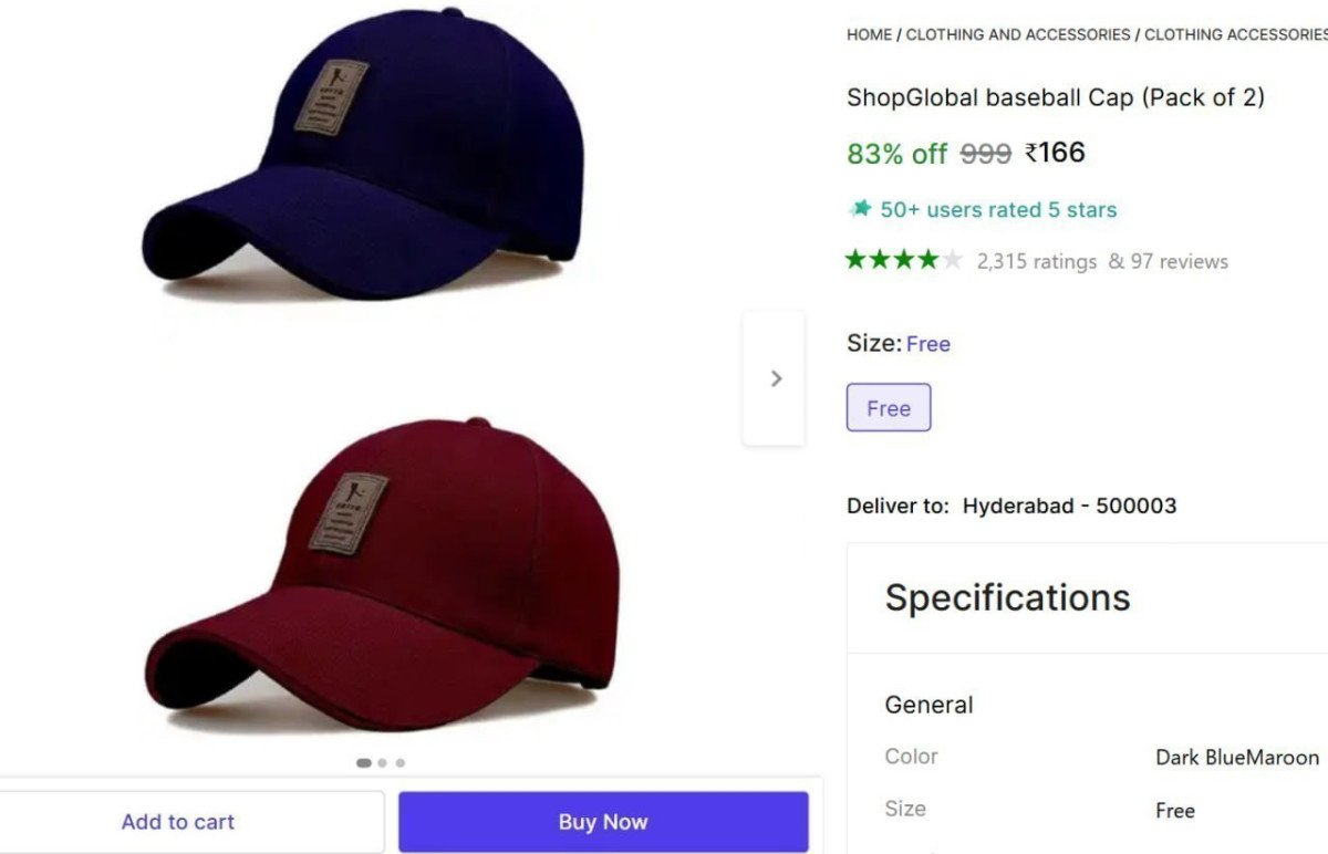 🔥  Men's Cap Pack of 2 @ ₹166

🔗 
🔗 

More Details 👉 

📢 Join WhatsApp Deals


#DealsHeaven #LootDeals #BestDeals