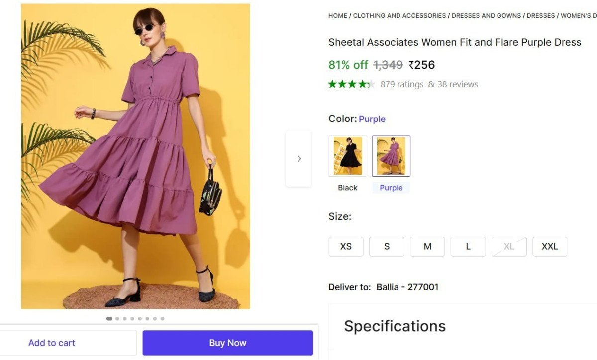 🔥  Women Fit and Flare Purple Dress @ ₹256

🔗 

More Details 👉 

📢 Join WhatsApp Deals


#DealsHeaven #LootDeals #BestDeals