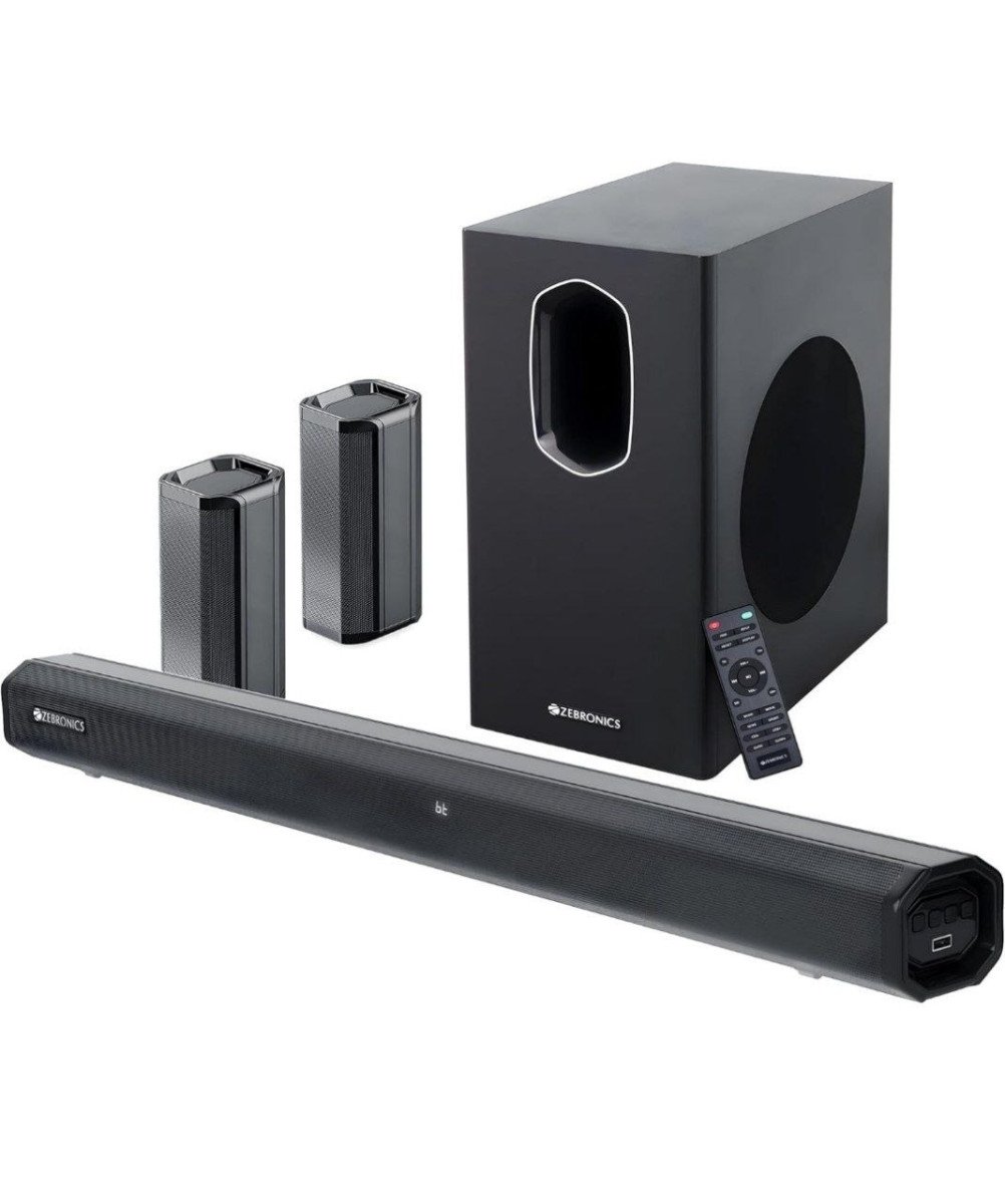 🔥🔥 ZEBRONICS Juke BAR 7600 Soundbar, 300 Watts, 5.1 Surround, Dual Rear Satellites, Triple Driver Soundbar, 6.5"" Subwoofer

🎁 Deal Price : ₹6,099

Buy Here : 

💥 Bank Offer : ₹100 Off...