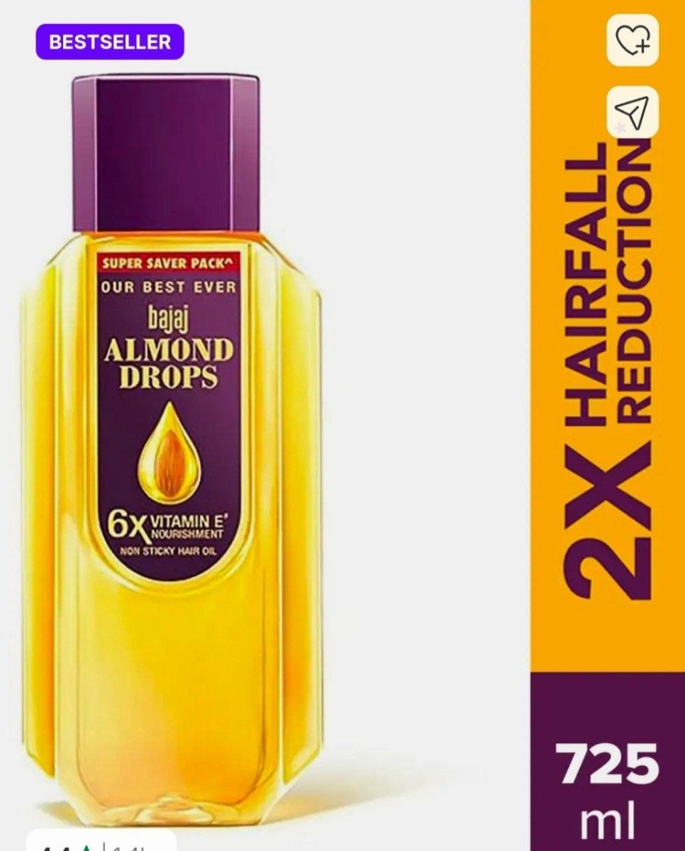 Bajaj Almond Drops Hair Oil, 725ml at 442.



More Details 👉 

📢 Join WhatsApp Deals


#DealsHeaven #LootDeals #BestDeals