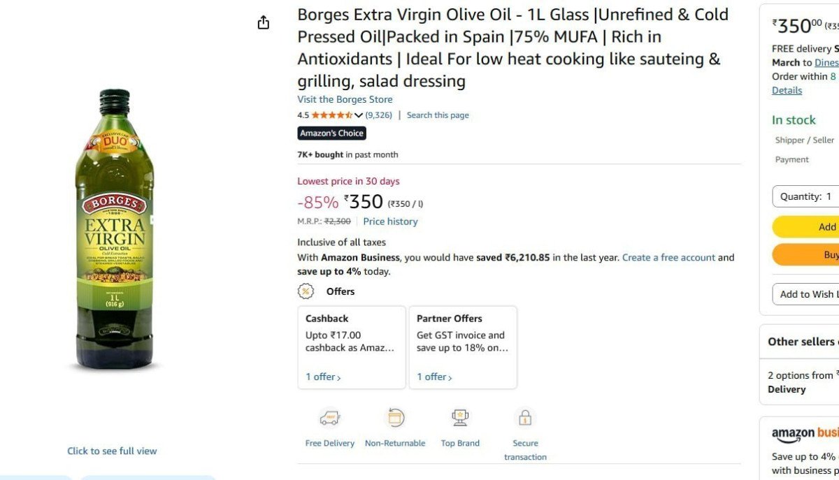 350 : 

More Details 👉 

📢 Join WhatsApp Deals


#DealsHeaven #LootDeals #BestDeals