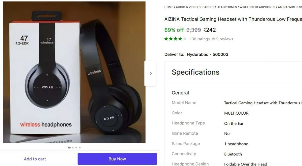 Bluetooth Gaming Headset @ ₹242

👉

More Details 👉 

📢 Join WhatsApp Deals


#DealsHeaven #LootDeals #BestDeals