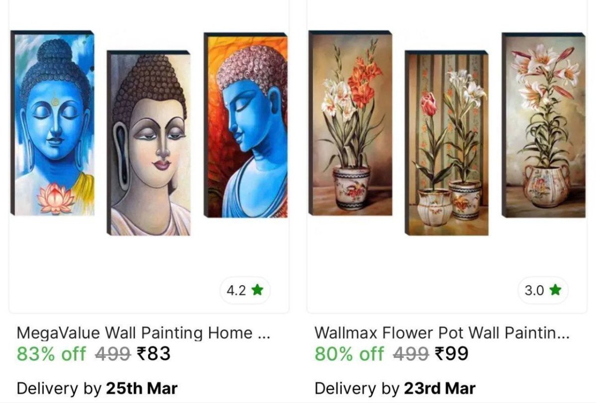 💥 Set Of 3 Paintings From ₹83



More Details 👉 

📢 Join WhatsApp Deals


#DealsHeaven #LootDeals #BestDeals