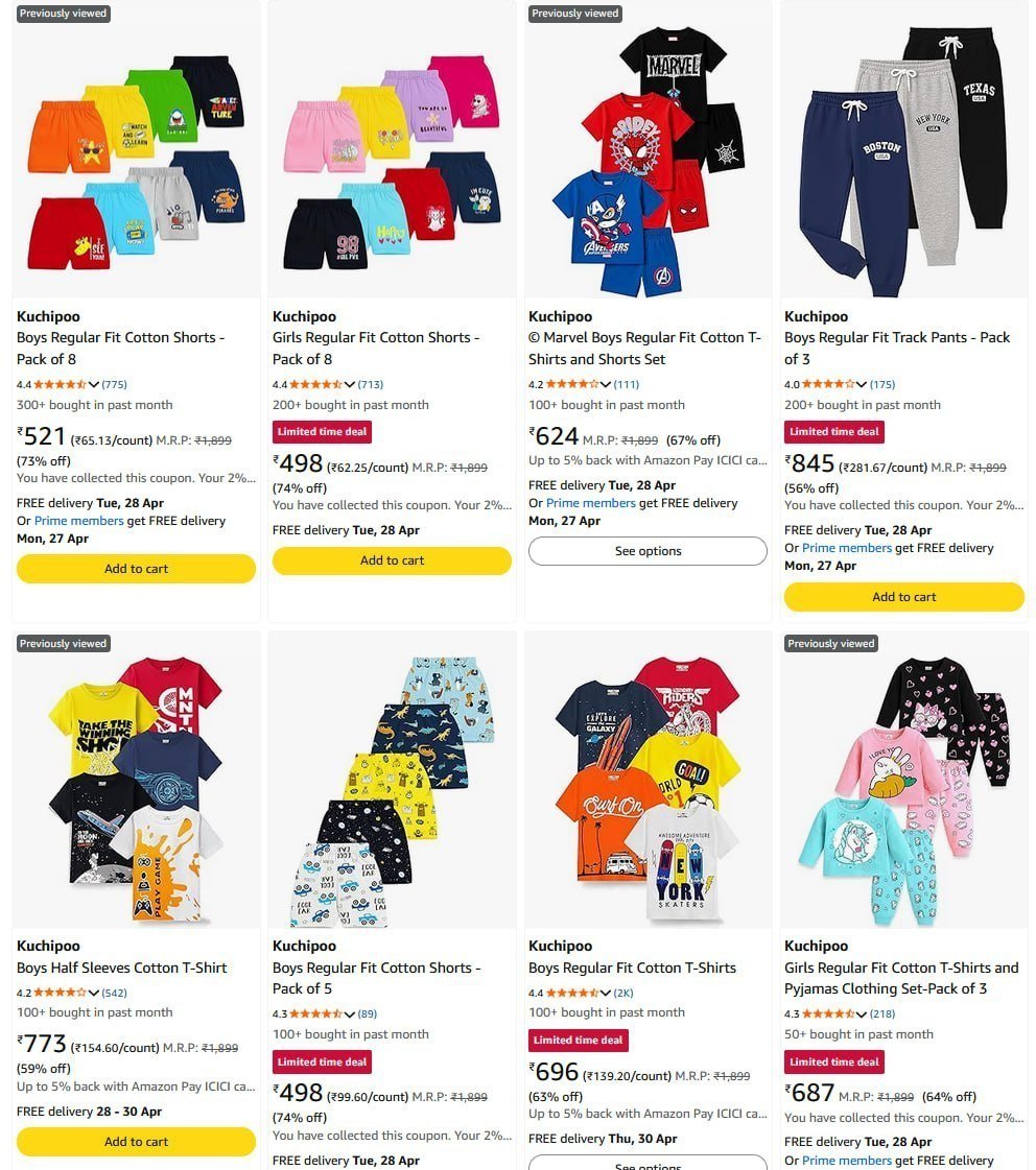 Loooootamazon 80 Kuchipoo Kids Clothing