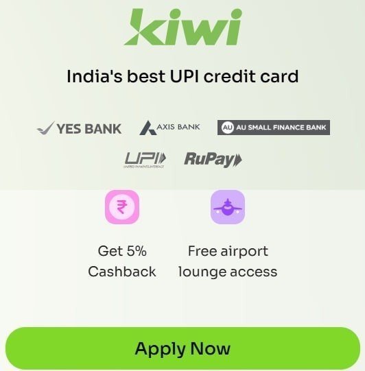 Get Your Rupay Credit Card With Kiwi Pay Via Any U