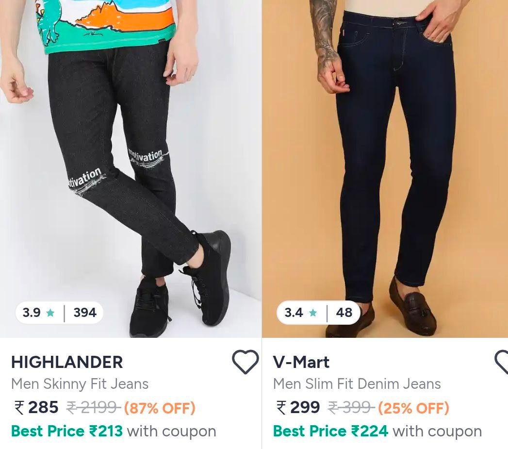 🔥Myntra : Branded Jeans Upto 85% Off Starts From ₹285

Men : 
Women : 

More Details 👉 

📢 Join WhatsApp Deals


#DealsHeaven #LootDeals #BestDeals