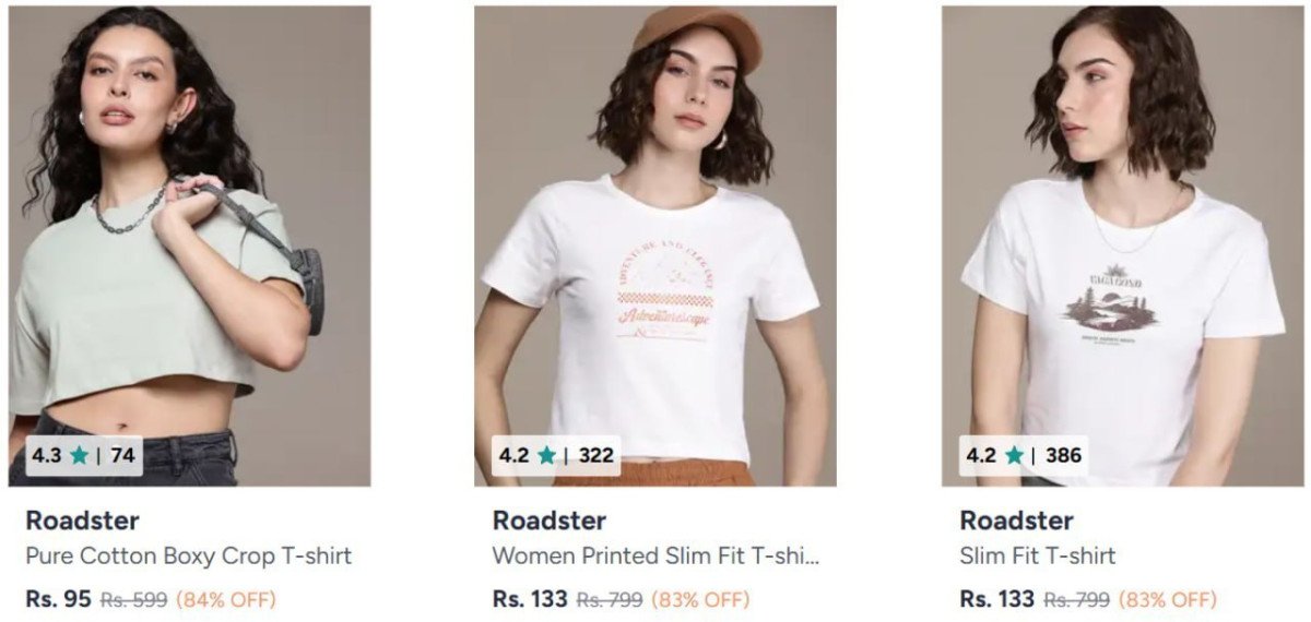 Upto 85% Off On Roadster Clothing.

Men’s : 
Women’s : 

More Details 👉 

📢 Join WhatsApp Deals


#DealsHeaven #LootDeals #BestDeals