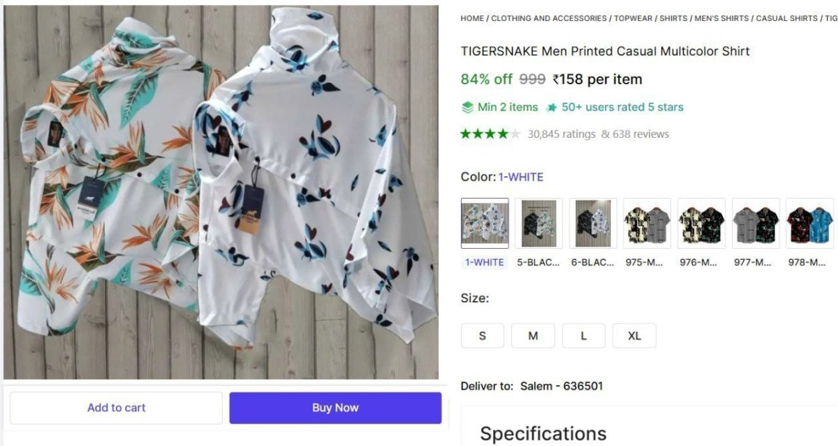 🔥  Men Printed Casual Multicolor Shirt @ ₹158

🔗 

Min. 2 Qty

More Details 👉 

📢 Join WhatsApp Deals


#DealsHeaven #LootDeals #BestDeals