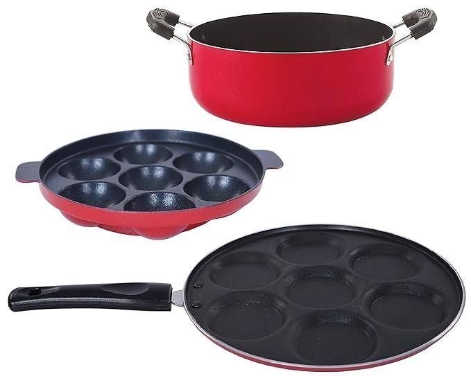 Nirlon Non-stick 3 Piece Cooking Combo At Rs 998