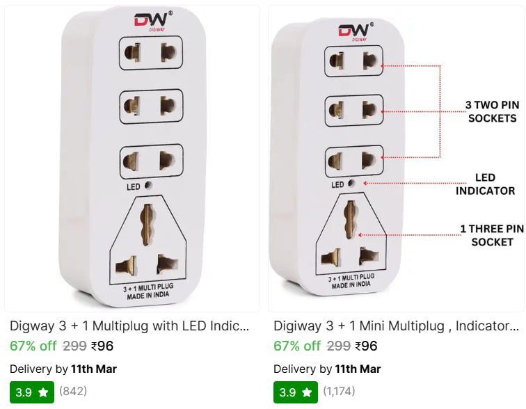 Extension Boards From ₹96

👉

More Details 👉 

📢 Join WhatsApp Deals


#DealsHeaven #LootDeals #BestDeals